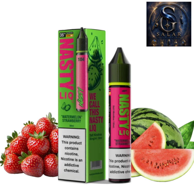 سالت نستی هندوانه توت فرنگی/NASTY LIQ Watermelon strawberry