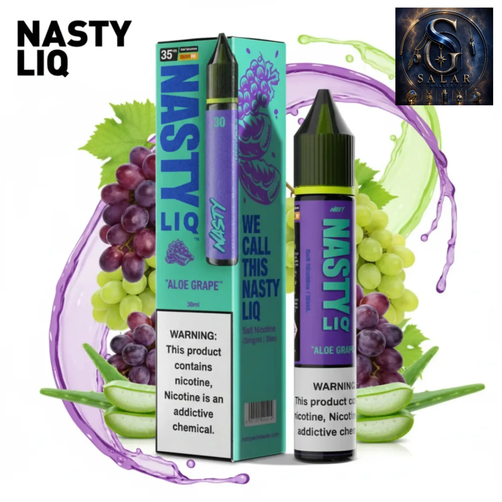 سالت نستی الوئورا انگور/NASTI LIQ Aloe Grape