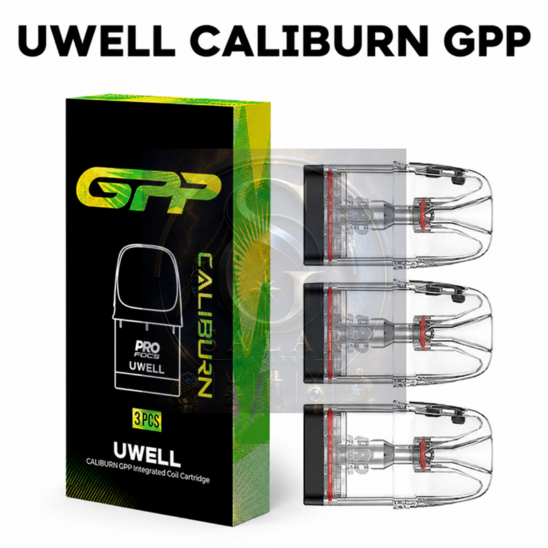 کارتیج جی پی پی یوول کالیبرن/UWELL CALIBURN GPP INTEGRATED COIL CARTRIDGE PODS NEW